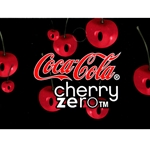 DS25CZC - Cherry Coca-Cola Zero Label - 2 5/16" x 3 1/2"