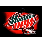 DS25MDCR - Mt. Dew Code Red Label - 2 5/16" x 3 1/2"