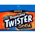 DS25TTO - Tropicana Twister Orange Soda Label - 2 5/16" x 3 1/2"