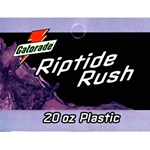 DS25GRR20 - Gatorade Riptide Rush Label (20oz Bottle) - 2 5/16" x 3 1/2"