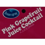 DS25OSPGJC - Ocean Spray Pink Grapefruit Juice Cocktail Label - 2 5/16" x 3 1/2"