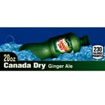 DS42CD20 - Canada Dry Ginger Ale Label (20oz Bottle with Calorie) - 1 3/4" x 3 19/32"
