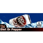 DS42DRPD12 - Diet Dr. Pepper Label (12oz Can with Calorie) - 1 3/4" x 3 19/32"
