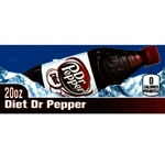 DS42DRPD20 - Diet Dr. Pepper Label (20oz Bottle  with Calorie) - 1 3/4" x 3 19/32"