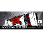 DS42RPZP16 - Rockstar Pure Zero Punched Label (16oz Can with Calorie) - 1 3/4" x 3 19/32"