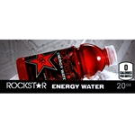 DS42REWBPA20 - Rockstar Energy Water Label (20oz Bottle with Calorie) - 1 3/4" x 3 19/32"