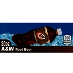DS42AWRB20 - A&W Root Beer Label (20oz Bottle with Calorie) - 1 3/4" x 3 19/32"