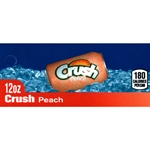 DS42CP12 - Crush Peach Label (12oz Can with Calorie) - 1 3/4" x 3 19/32"