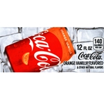 DS42COV12 - Orange Vanilla Coca-Cola Label (12oz Can with Calorie) - 1 3/4" x 3 19/32"