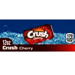 DS42CRC12 - Crush Cherry Label (12oz Can with Calorie) - 1 3/4" x 3 19/32"