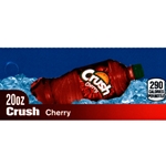 DS42CRC20 - Crush Cherry Label (20oz Bottle with Calorie) - 1 3/4" x 3 19/32"