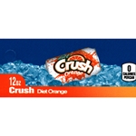 DS42CRDO12 - Crush Diet Orange Label (12oz Can with Calorie) - 1 3/4" x 3 19/32"