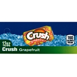 DS42CRGF12 - Crush Grapefruit Label (12oz Can with Calorie) - 1 3/4" x 3 19/32"