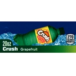 DS42CRGF20 - Crush Grapefruit Label (20oz Bottle with Calorie) - 1 3/4" x 3 19/32"
