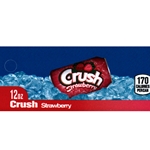 DS42CRS12 - Crush Strawberry Label (12 oz Can with Calorie) - 1 3/4" x 3 19/32"