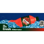 DS42CRW20 - Crush Watermelon Label (20oz Bottle with Calorie) - 1 3/4" x 3 19/32"