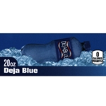 DS42DBW20 - Deja Blue Water Label (20oz Bottle with Calorie)  - 1 3/4" x 3 19/32"