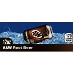 DS42AWRB12 - A&W Root Beer Label (12oz Can with Calorie) - 1 3/4" x 3 19/32"