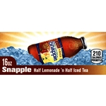 DS42STHH16 - Snapple Half n' Half Iced Tea Label (16oz Glass Bottle with Calorie) - 1 3/4" x 3 19/32"