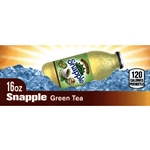 DS42STG16 - Snapple Green Tea Label (16oz Glass Bottle with Calorie) - 1 3/4" x 3 19/32"
