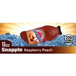 DS42SRP16 - Snapple Raspberry Peach Label (16oz Glass Bottle with Calorie) - 1 3/4" x 3 19/32"