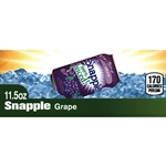 DS42SG115 - Snapple 100% Juiced Grape Label (11.5oz Can with Calorie) - 1 3/4" x 3 19/32"