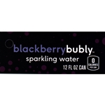 DS42BB12 - Bubly Sparkling Water Blackberry Label (12oz Can with Calorie) - 1 3/4" x 3 19/32"