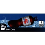 DS42RCD20 - RC Diet Cola Label (20oz Bottle with Calorie) - 1 3/4" x 3 19/32"
