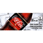 DS42CZSV20 - Coca-Cola Vanilla Zero Sugar Label (20oz Bottle with Calorie) - 1 3/4" x 3 19/32"