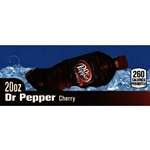 DS42DRPC20 - Dr Pepper Cherry Label (20oz Ripple Bottle with Calorie) - 1 3/4" x 3 19/32"