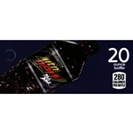 DS42MDPB20 - Mt. Dew Pitch Black Label (20oz Bottle with Calorie) - 1 3/4" x 3 19/32"