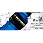 DS42PMBB20 - Powerade Mountain Berry Blast Label (20oz Bottle with Calorie) - 1 3/4" x 3 19/32"