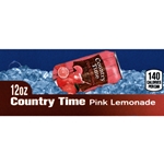 DS42CTP12 - Country Time Pink Lemonade Label (12 oz Can with Calorie) - 1 3/4" x 3 19/32"
