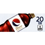 DS42PCFD20 - Diet Pepsi Caffeine Free Label (20oz Bottle with Calorie) - 1 3/4" x 3 19/32"
