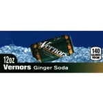 DS42VGA12 - Vernors Ginger Ale Label (12oz Can with Calorie) - 1 3/4" x 3 19/32"