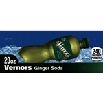 DS42VGA20 - Vernors Ginger Ale Label (20oz Bottle with Calorie) - 1 3/4" x 3 19/32"