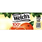 DS42WOJ16 - Welch's 100% Orange Juice Label (16oz Bottle with Calorie) - 1 3/4" x 3 19/32"