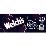 DS42WGS20 - Welch's Grape Soda Label (20oz Bottle with Calorie) - 1 3/4" x 3 19/32"