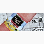 DS42MMPL20 - Minute Maid Pink Lemonade Label (20oz Bottle with Calorie) - 1 3/4" x 3 19/32"