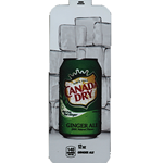 DS33CDGA12 - Royal Chameleon Canada Dry Ginger Ale Label (12oz Can with Calorie) - 3 5/8" x 10"