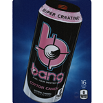 DS22BCC16 - D.N. HVV Bang Cotton Candy Label (16oz Can with Calorie) - 5 5/16" x 7 13/16"