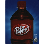 DS22DRP20 - D.N. HVV Dr Pepper  Label (20oz Bottle with Calorie) - 5 5/16" x 7 13/16"