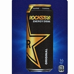 DS22R16 - D.N. HVV Rockstar Energy Drink Label (16oz Can with Calorie) - 5 5/16" x 7 13/16"