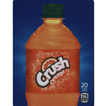 DS22CRO20 - D.N. HVV Crush Orange Label (20oz Bottle with Calorie) - 5 5/16" x 7 13/16"