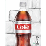 DS22DC20 - D.N. HVV Diet Coke Label (20oz Bottle with Calorie) - 5 5/16" x 7 13/16"