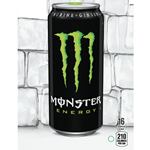 DS22ME16 - D.N. HVV Monster Energy Label (16oz Can with Calorie) - 5 5/16" x 7 13/16"