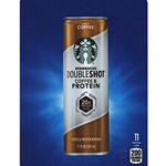 DS22SDCPCO11 - D.N. HVV Starbucks Doubleshot Coffee & Protein Coffee Label (11oz Can with Calorie) - 5 5/16" X 7 13/16"