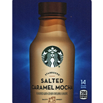 DS22SDSCM14 - D.N. HVV Starbucks Salted Caramel Mocha Label (14oz Bottle with Calorie) - 5 5/16" X 7 13/16"