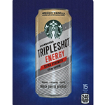 DS22STEFV15 - D.N. HVV Starbucks TripleShot Energy French Vanilla Label (15oz Can with Calorie) - 5 5/16" X 7 13/16"