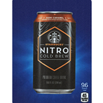 DS22SNCBDC9.6 - D.N. HVV Starbucks Nitro Cold Brew Dark Caramel Label (9.6oz Can with Calorie) - 5 5/16" X 7 13/16"